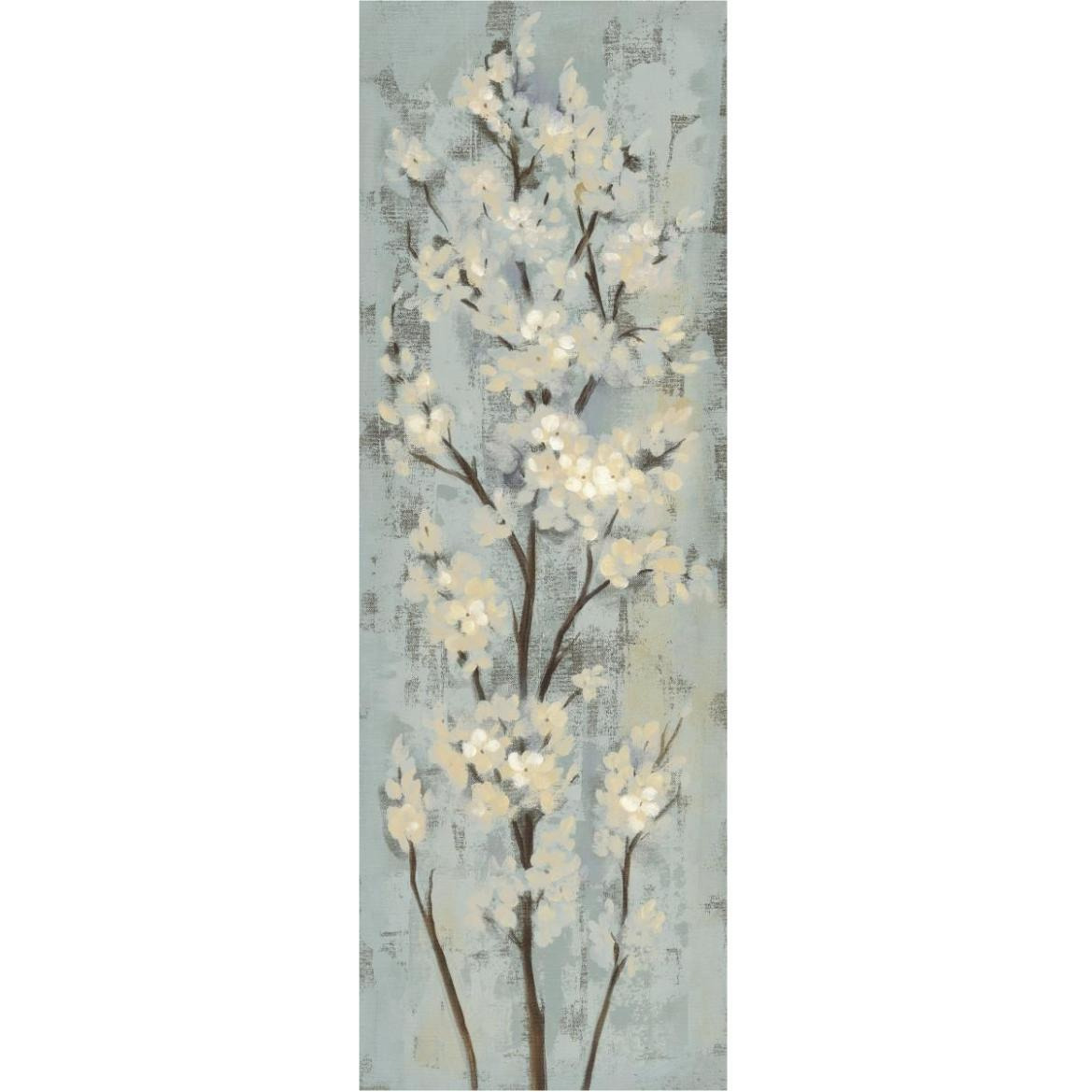 Almond Branch II on Light Blue -Paper Art-26&quotx74"