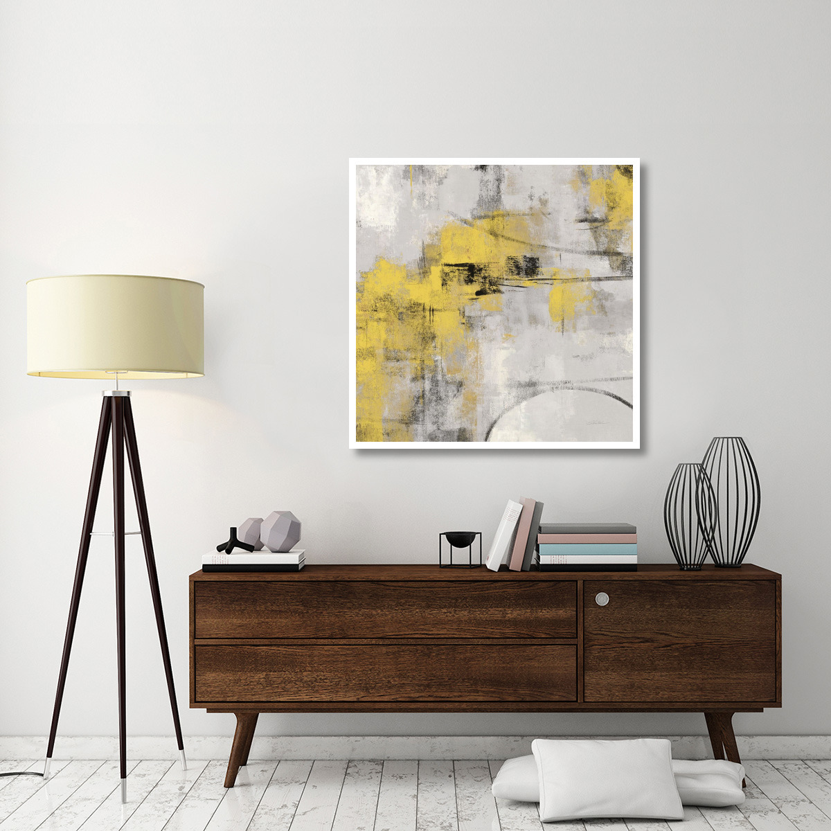 Stone Gardens II Yellow -Paper Art-42&quotx42"