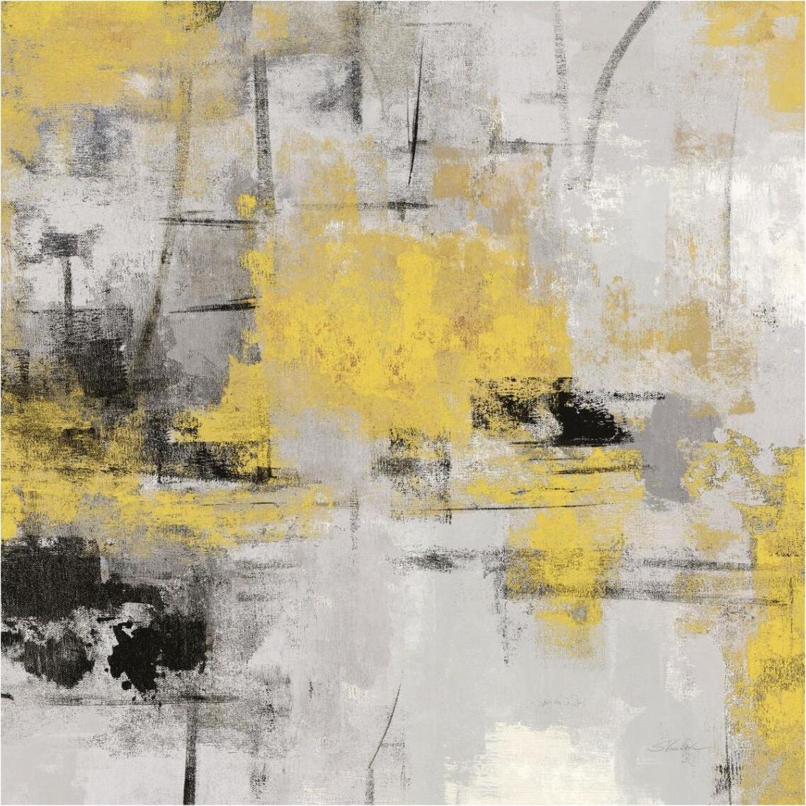 Stone Gardens III Yellow -Paper Art-38&quotx38"