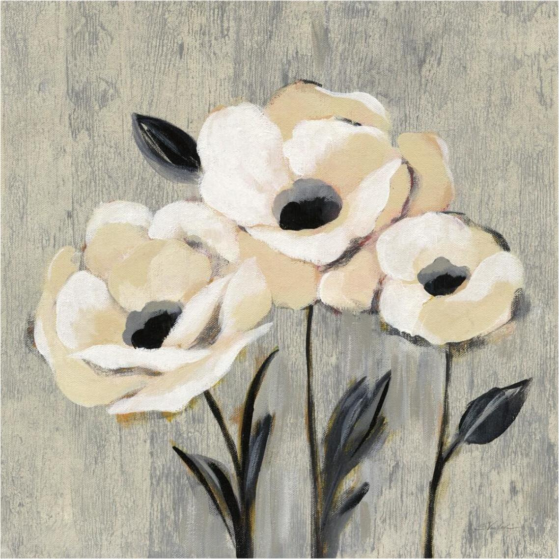 Graphic Floral I -Paper Art-38&quotx38"