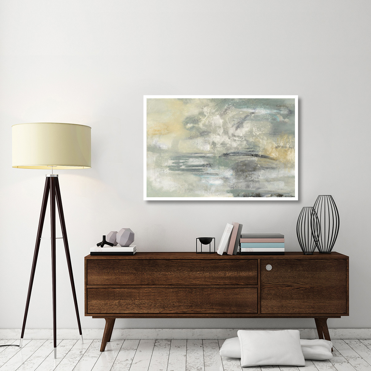 Looking at the Mist -Paper Art-50&quotx34"