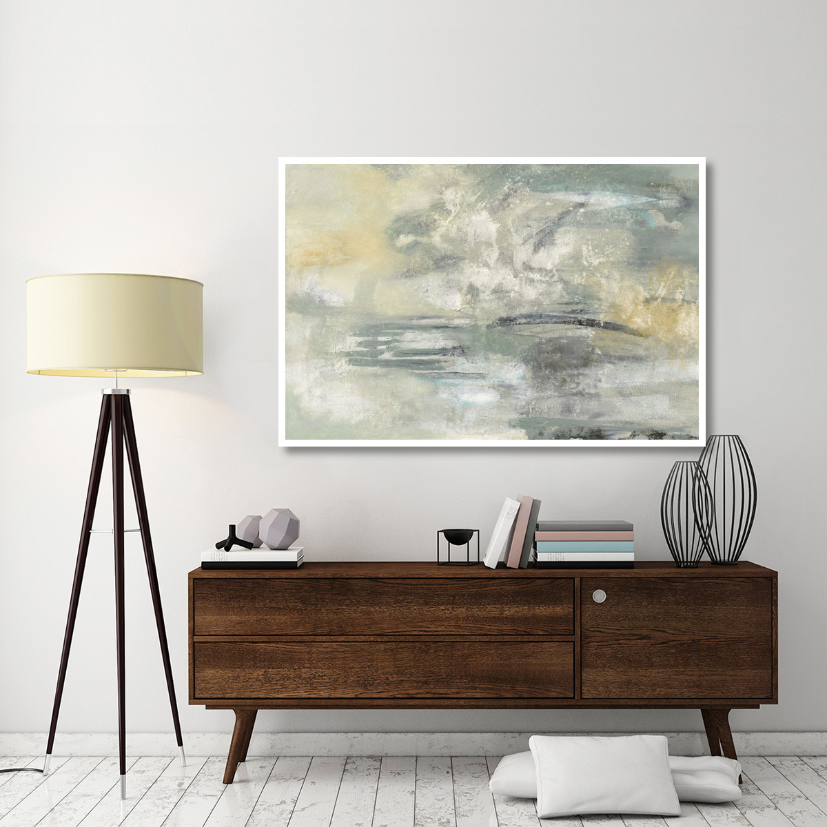 Looking at the Mist -Paper Art-62&quotx42"