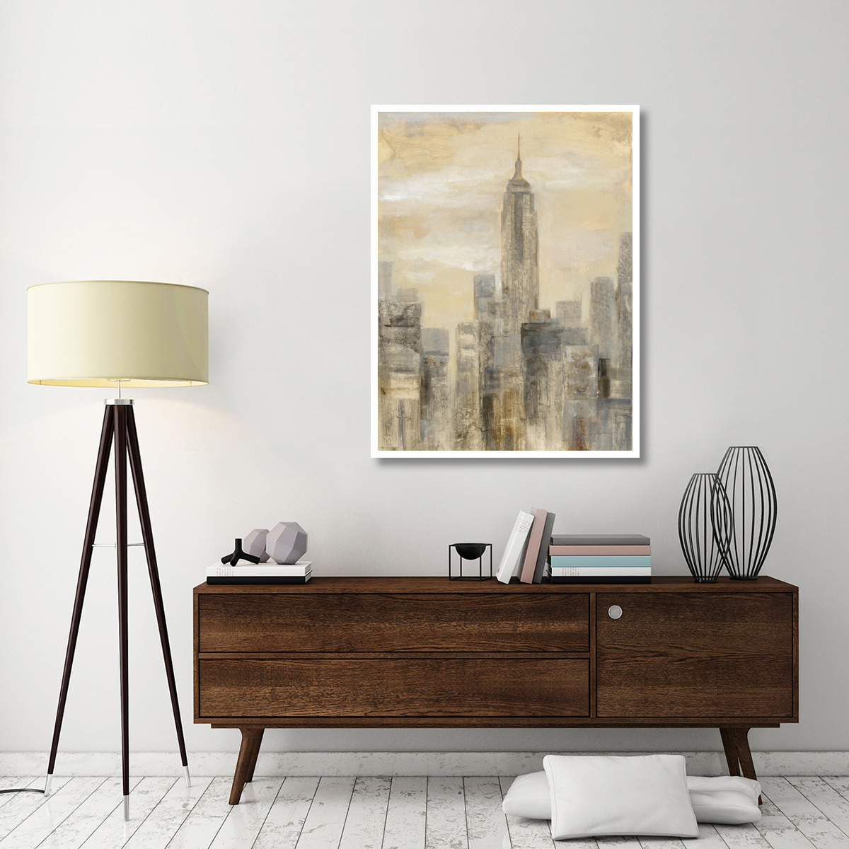 City Blocks II -Paper Art-38&quotx50"