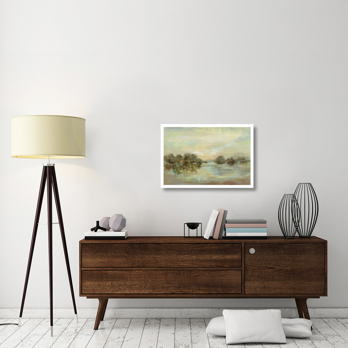 Dreamy Lake -Paper Art-32&quotx22"