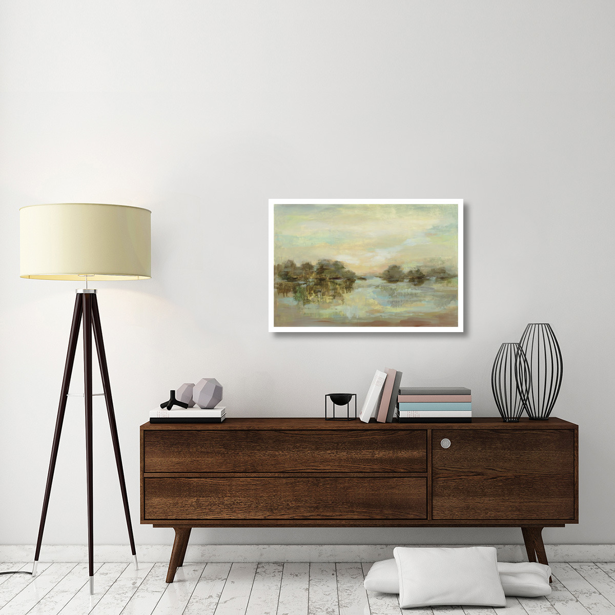 Dreamy Lake -Paper Art-38&quotx26"