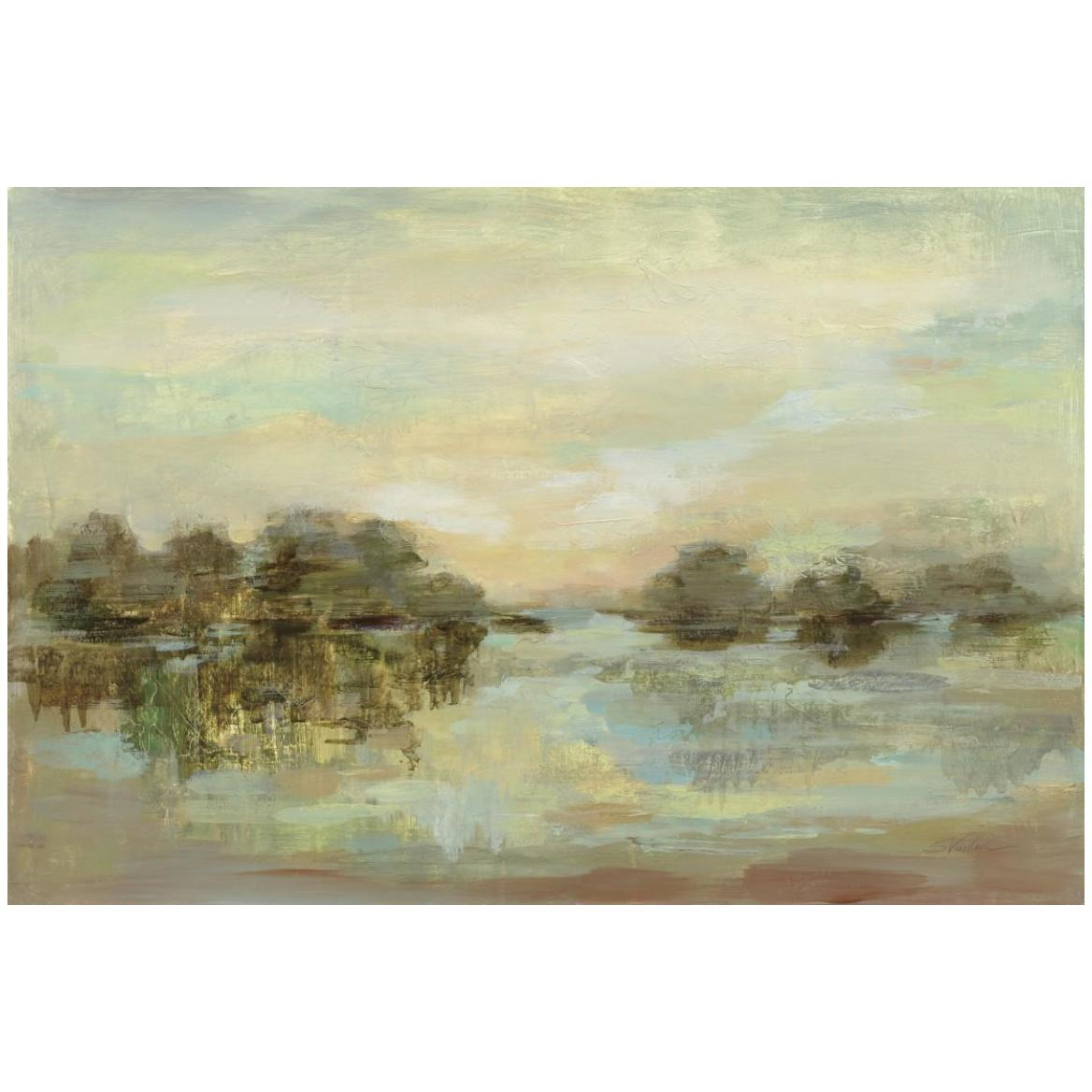 Dreamy Lake -Paper Art-50&quotx34"