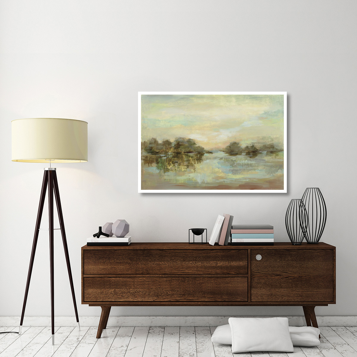 Dreamy Lake -Paper Art-50&quotx34"