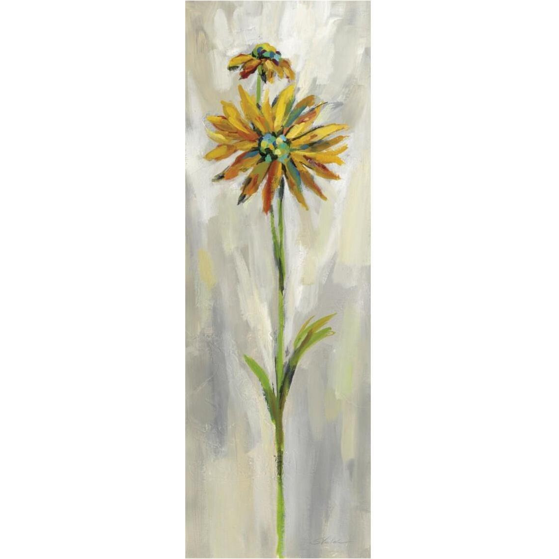 Single Stem Flower III Crop -Paper Art-14&quotx38"