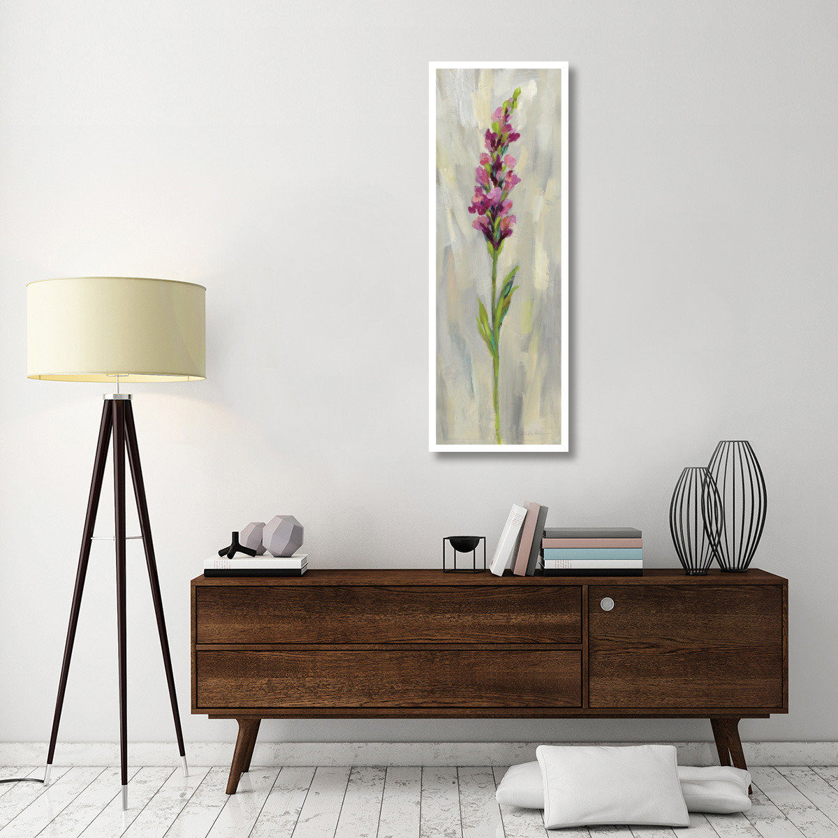 Single Stem Flower IV -Paper Art-20&quotx56"
