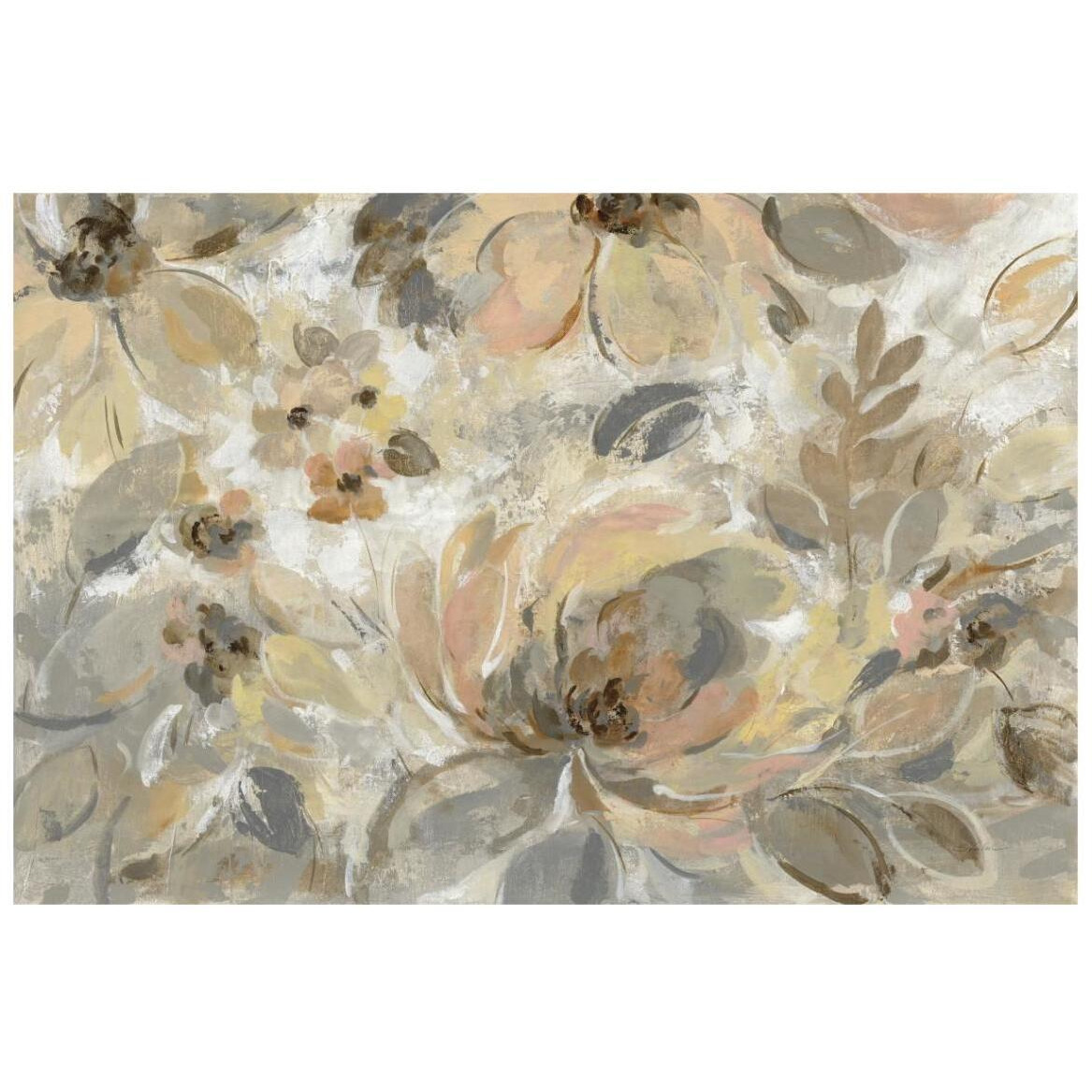 Ivory Floral -Paper Art-20&quotx14"