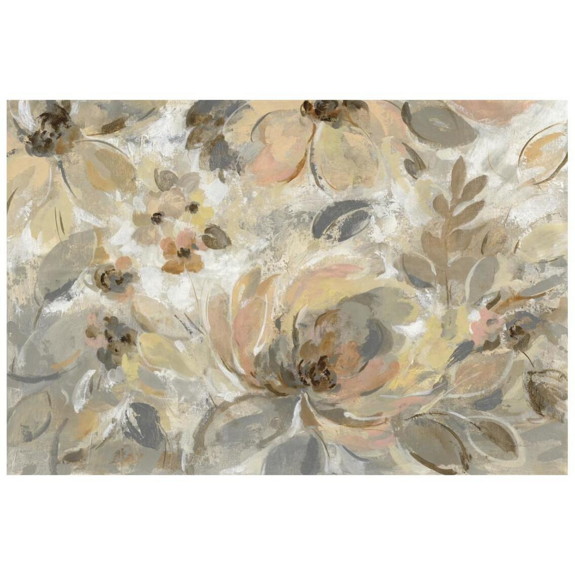 Ivory Floral -Paper Art-26&quotx18"