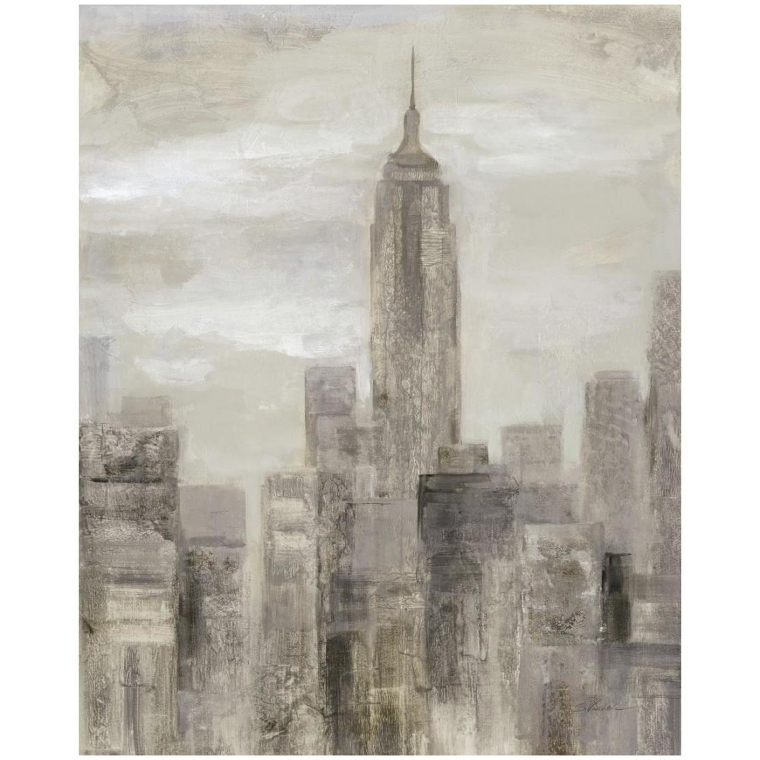 City Blocks II Greige -Paper Art-18&quotx22"