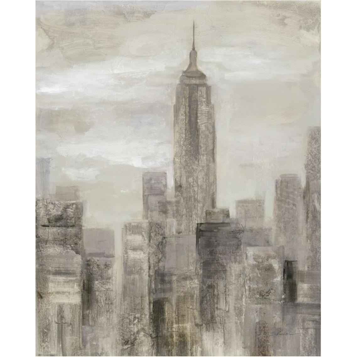 City Blocks II Greige -Paper Art-30&quotx37"