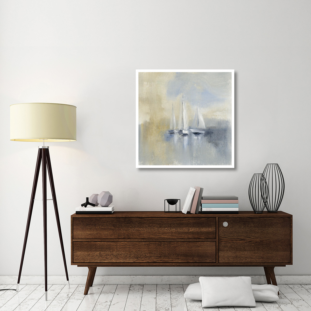 Morning Sail I -Paper Art-38&quotx38"