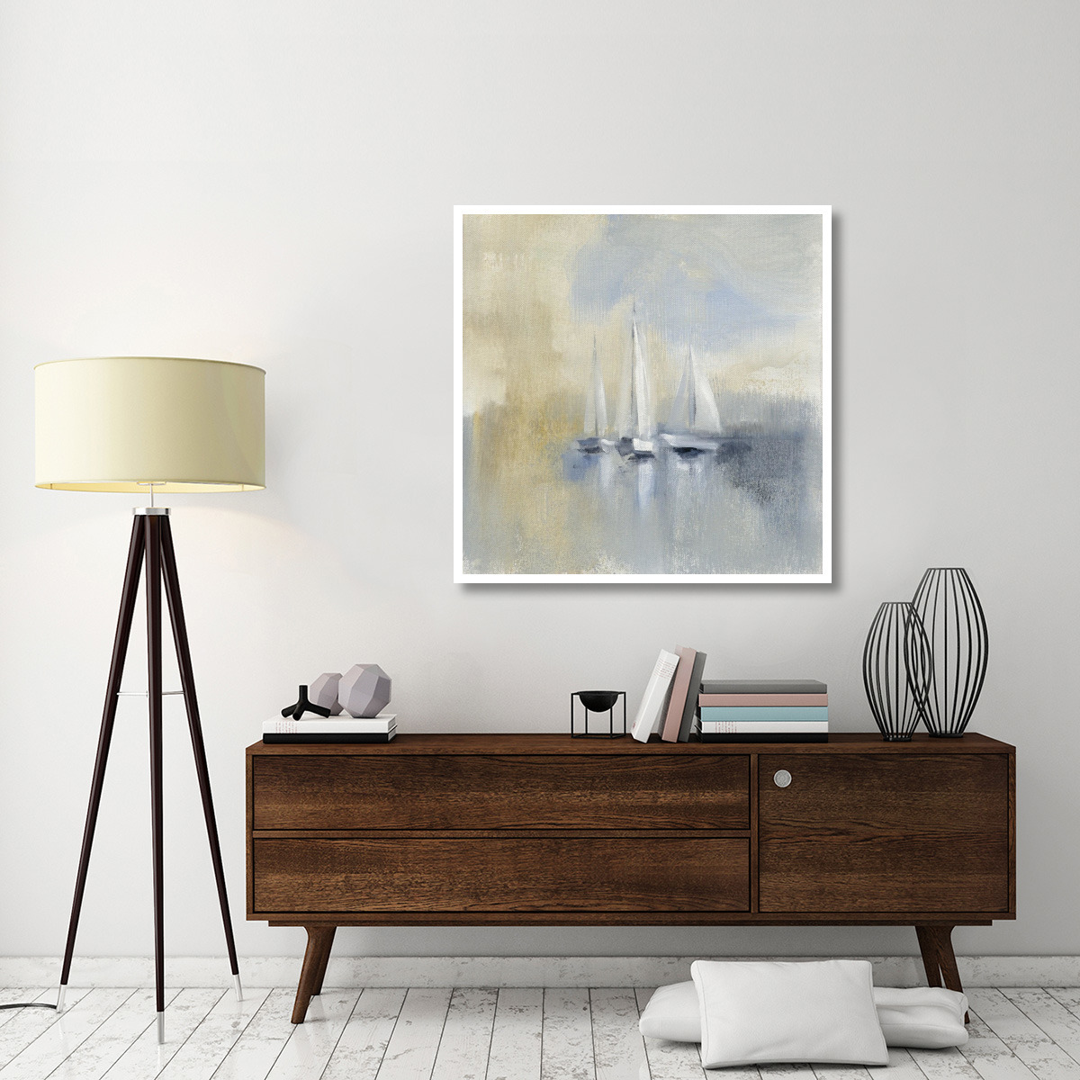 Morning Sail I -Paper Art-42&quotx42"