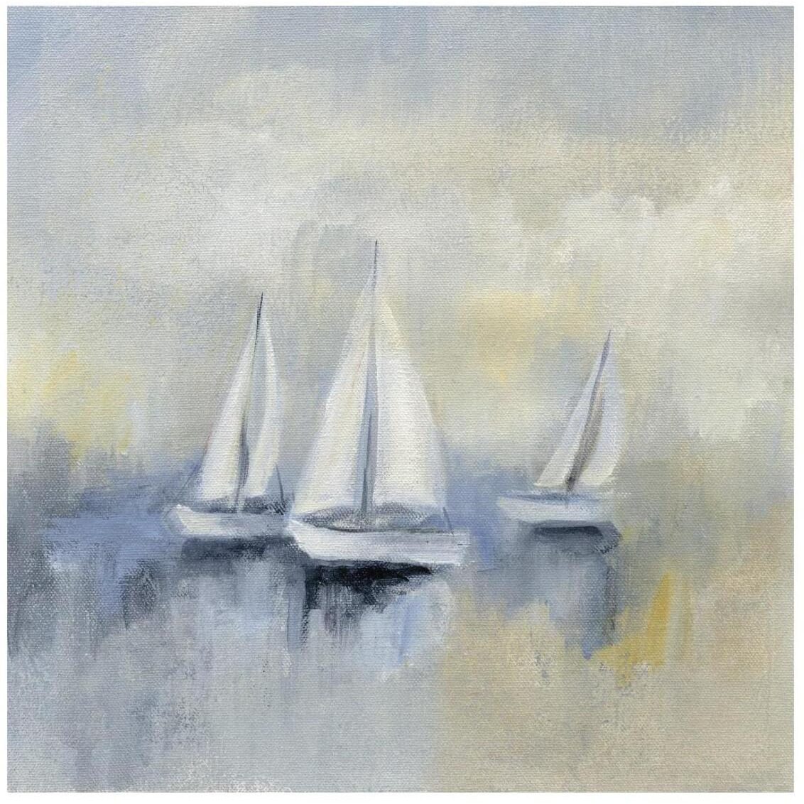 Morning Sail II -Paper Art-26&quotx26"
