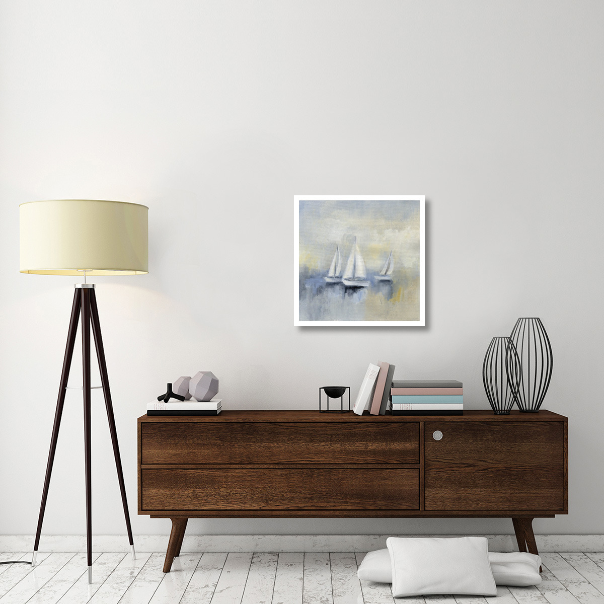 Morning Sail II -Paper Art-26&quotx26"