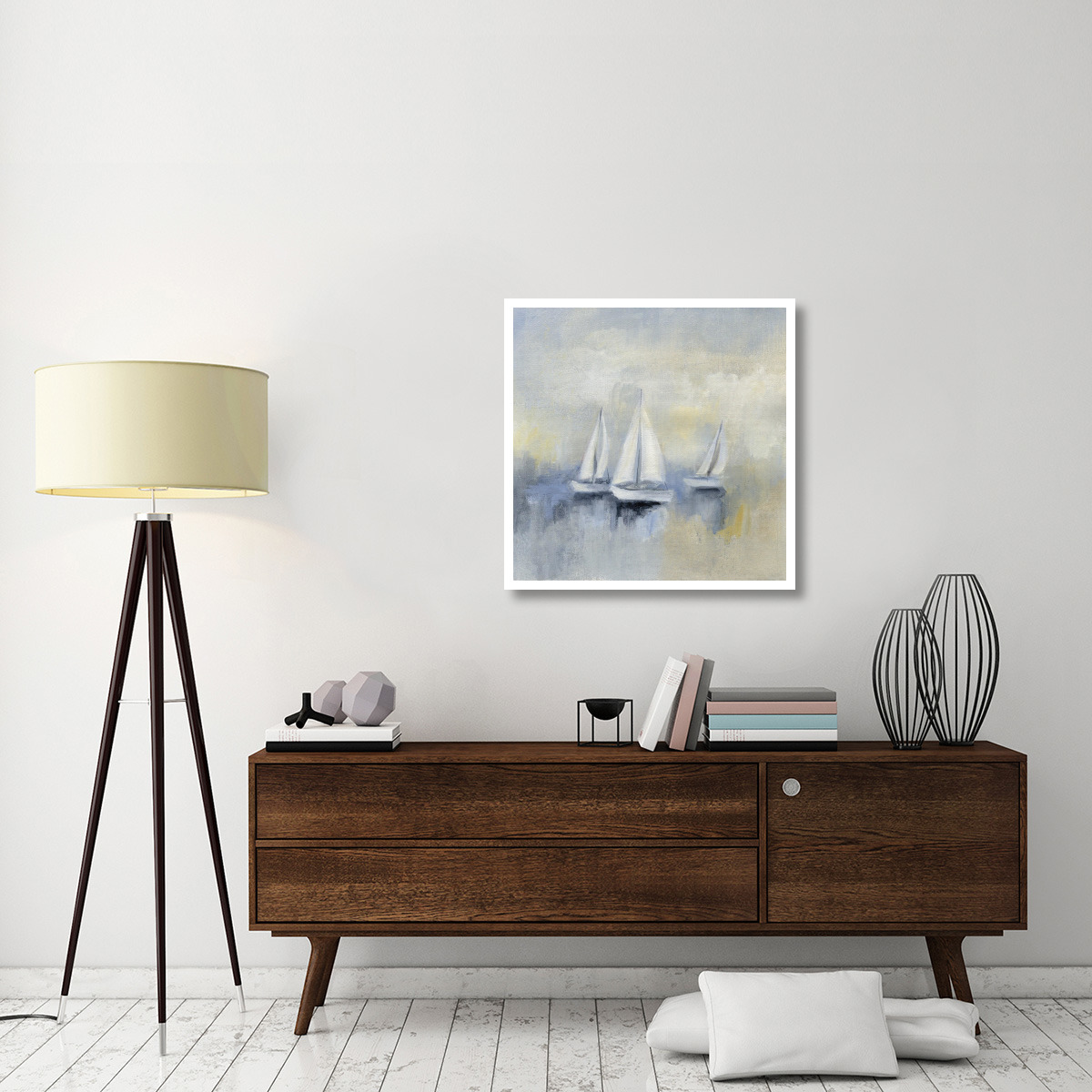 Morning Sail II -Paper Art-32&quotx32"