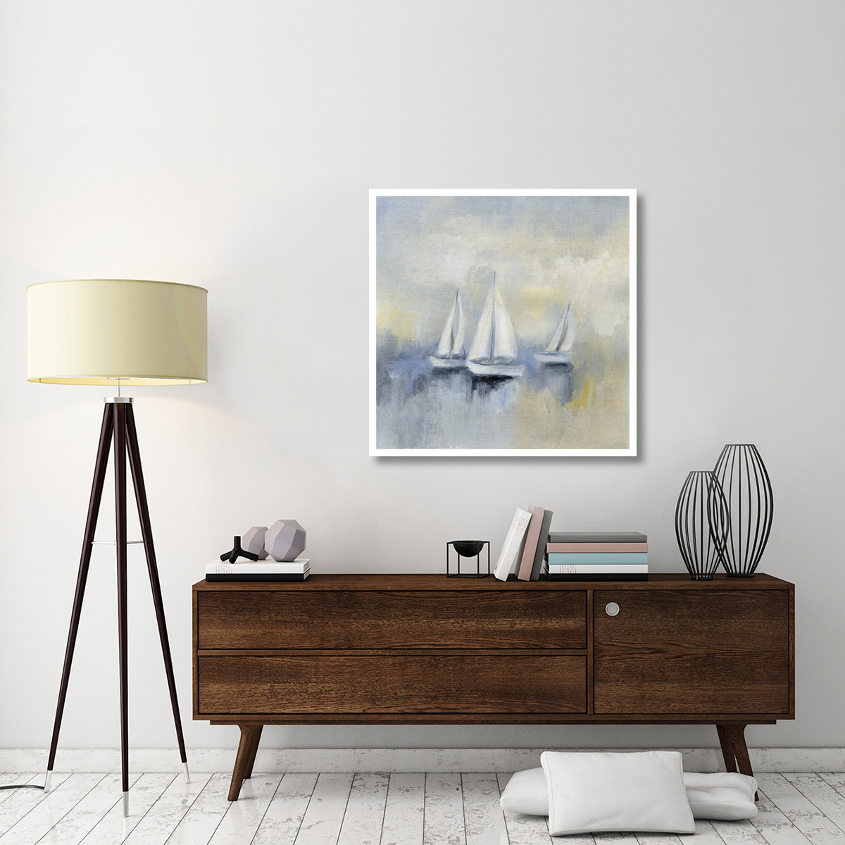Morning Sail II -Paper Art-38&quotx38"
