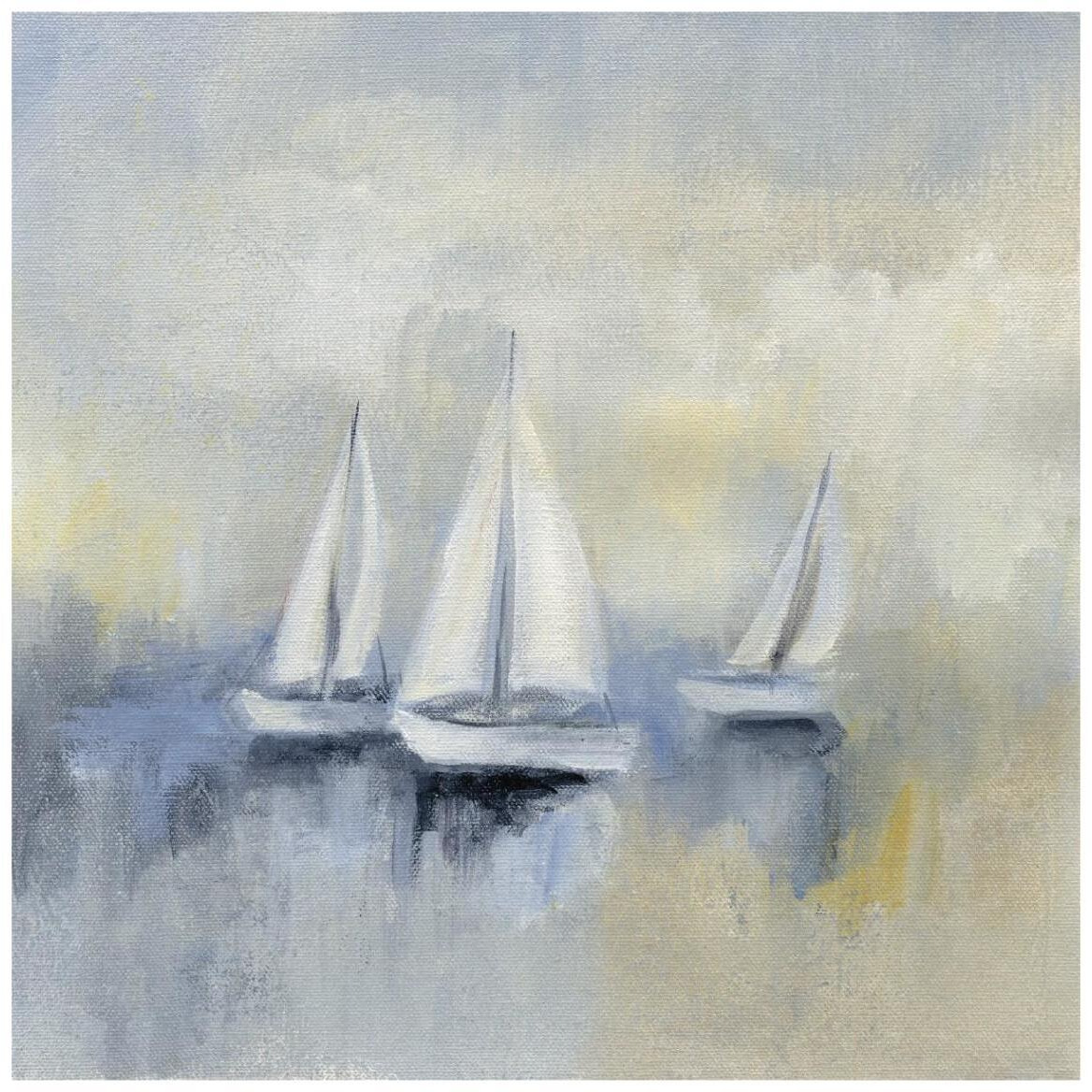 Morning Sail II -Paper Art-42&quotx42"