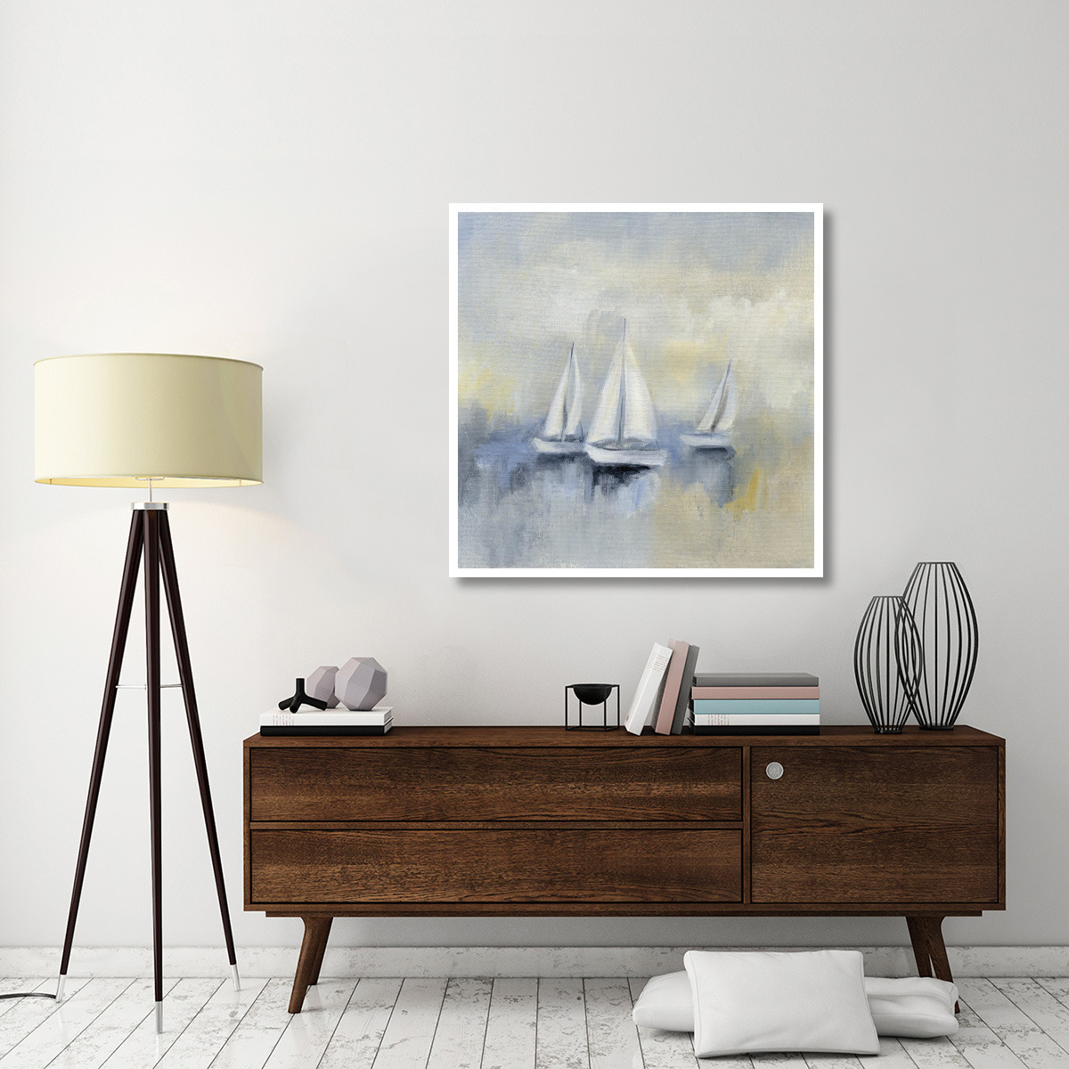 Morning Sail II -Paper Art-42&quotx42"