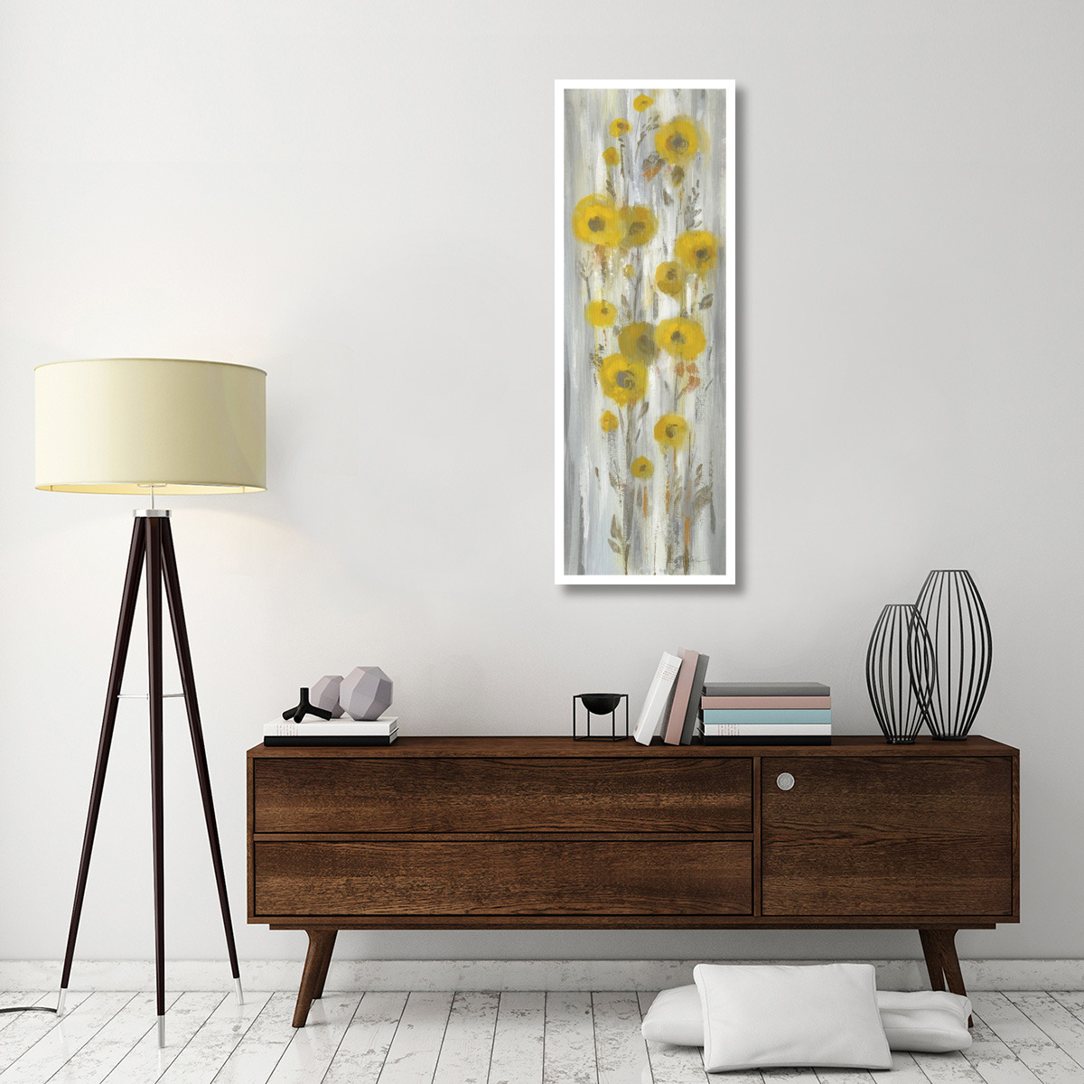 Roadside Flowers II -Paper Art-20&quotx56"
