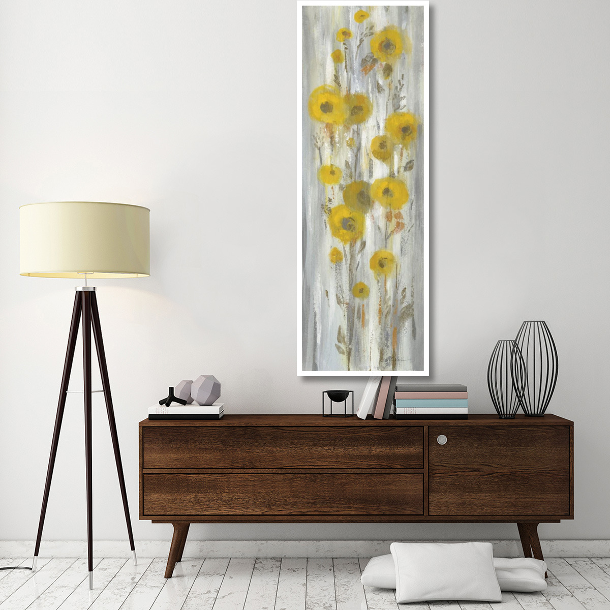 Roadside Flowers II -Paper Art-26&quotx74"