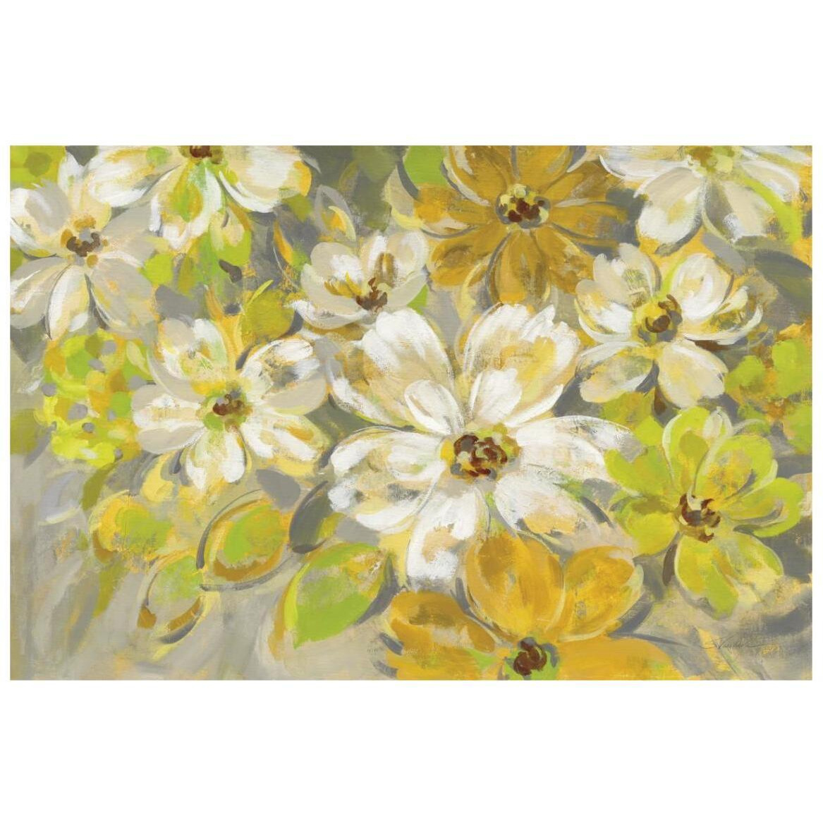 Scattered Spring Petals -Paper Art-20&quotx14"