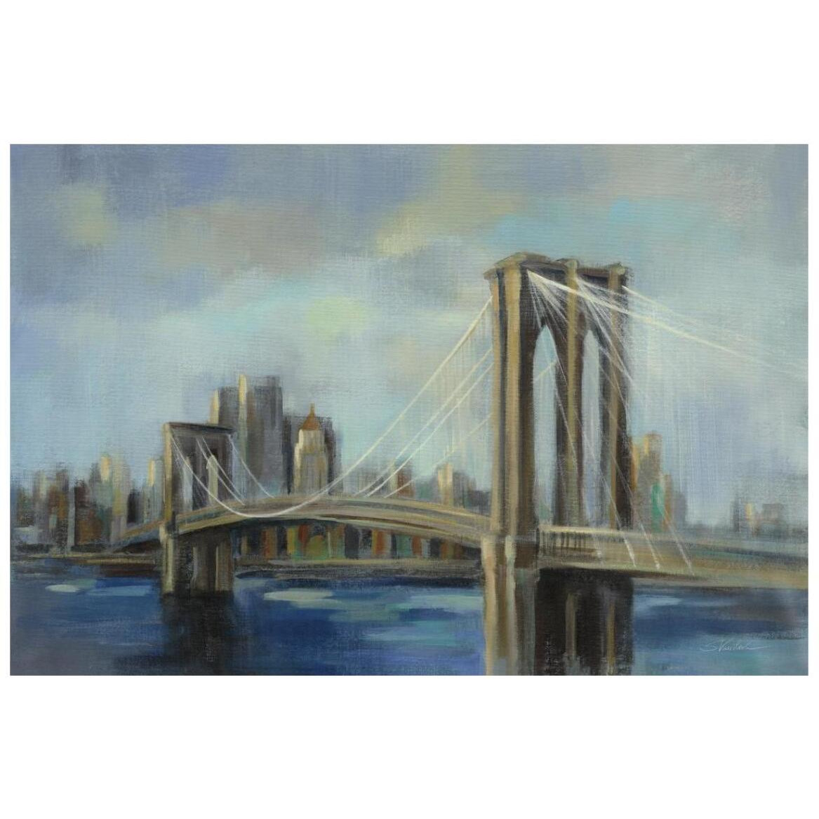 Brooklyn Bridge -Paper Art-20&quotx14"