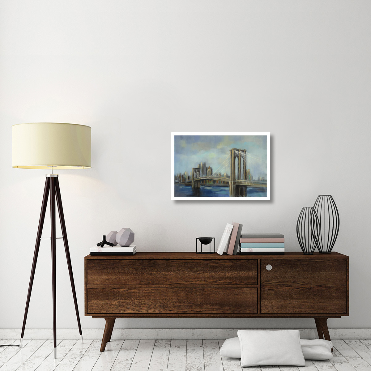 Brooklyn Bridge -Paper Art-32&quotx22"
