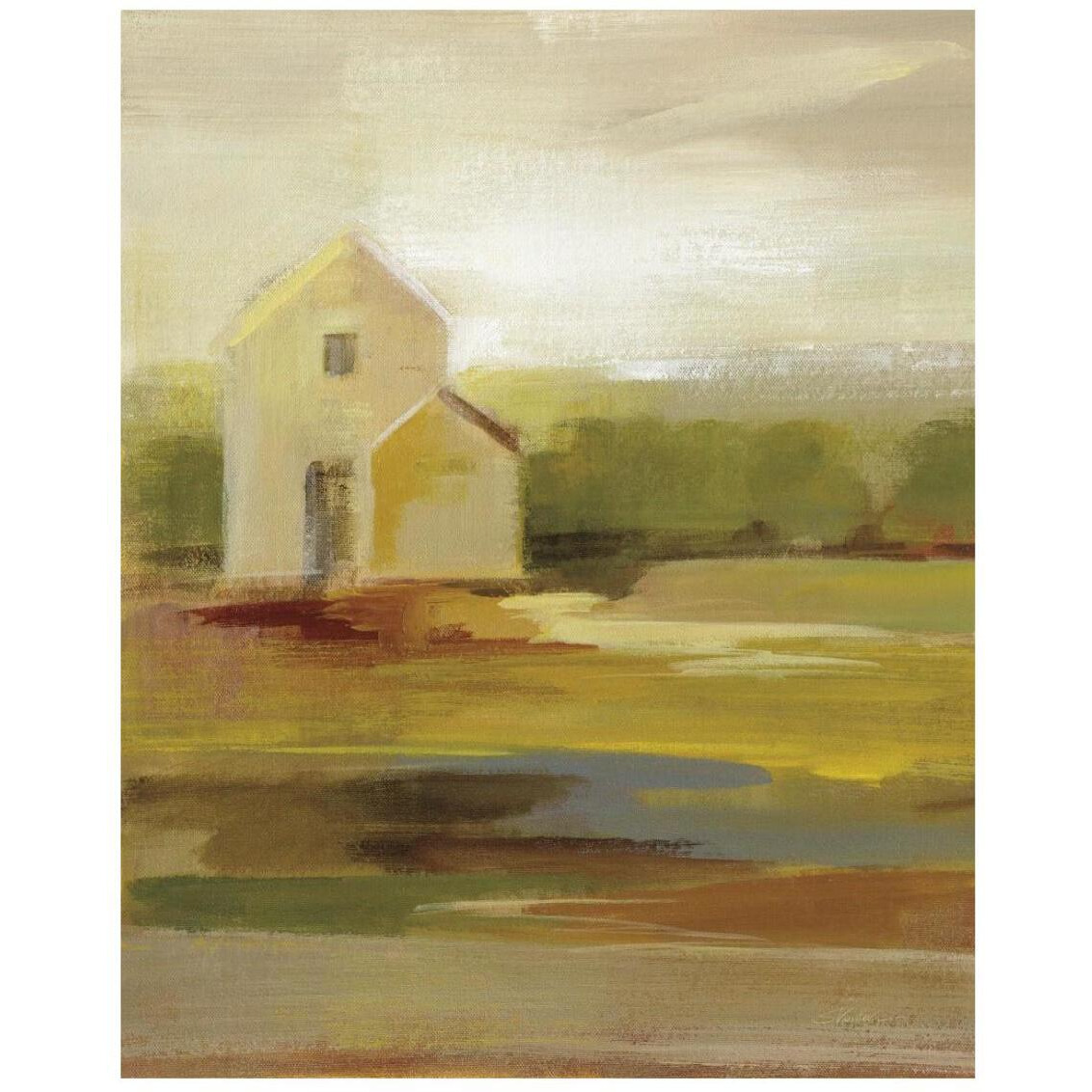 Hillside Barn I -Paper Art-22&quotx26"