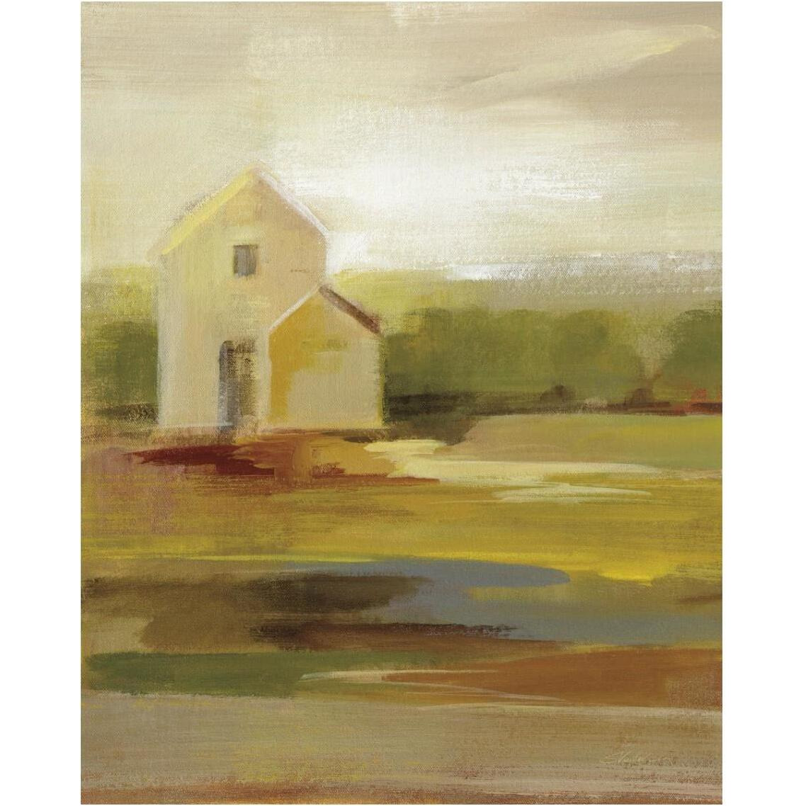Hillside Barn I -Paper Art-30&quotx37"