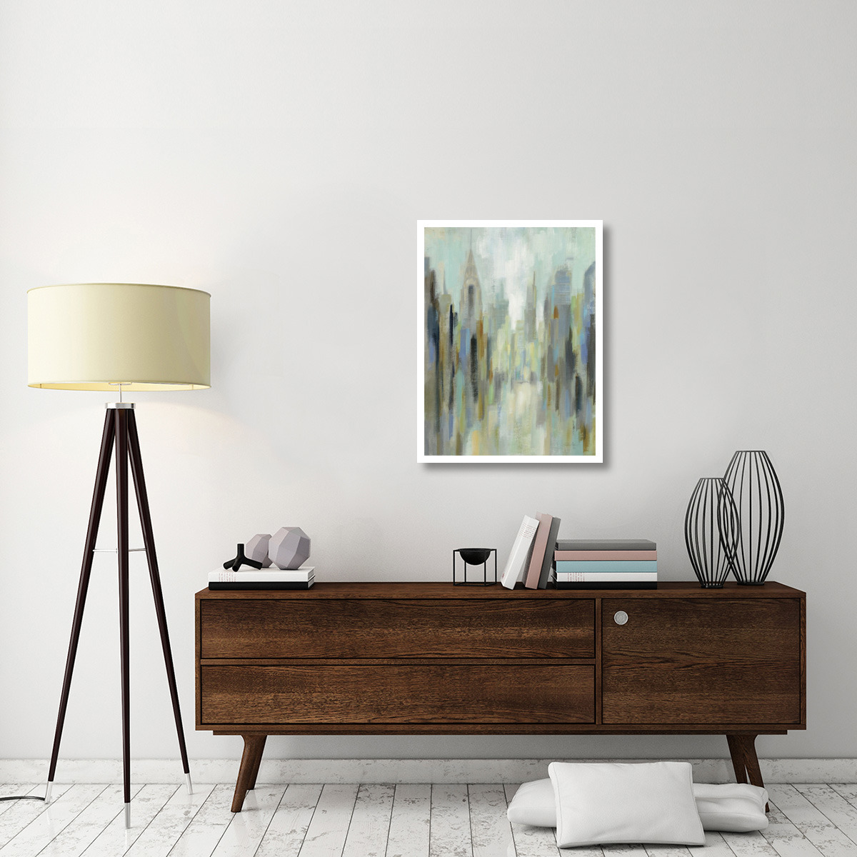 New York Morning I -Paper Art-26&quotx34"