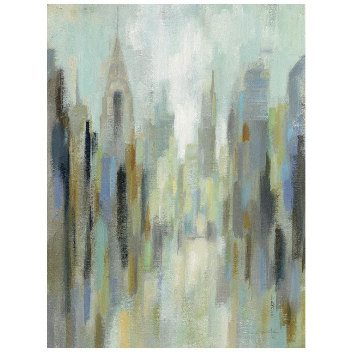 New York Morning I -Paper Art-32&quotx42"