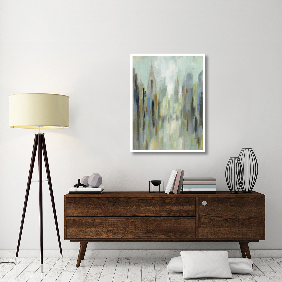 New York Morning I -Paper Art-32&quotx42"