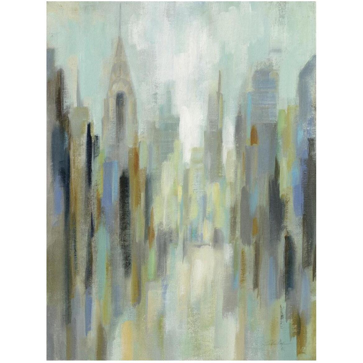 New York Morning I -Paper Art-38&quotx50"