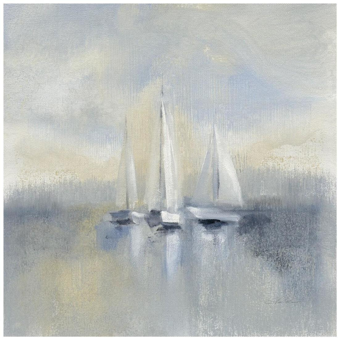 Morning Sail I Blue -Paper Art-20&quotx20"