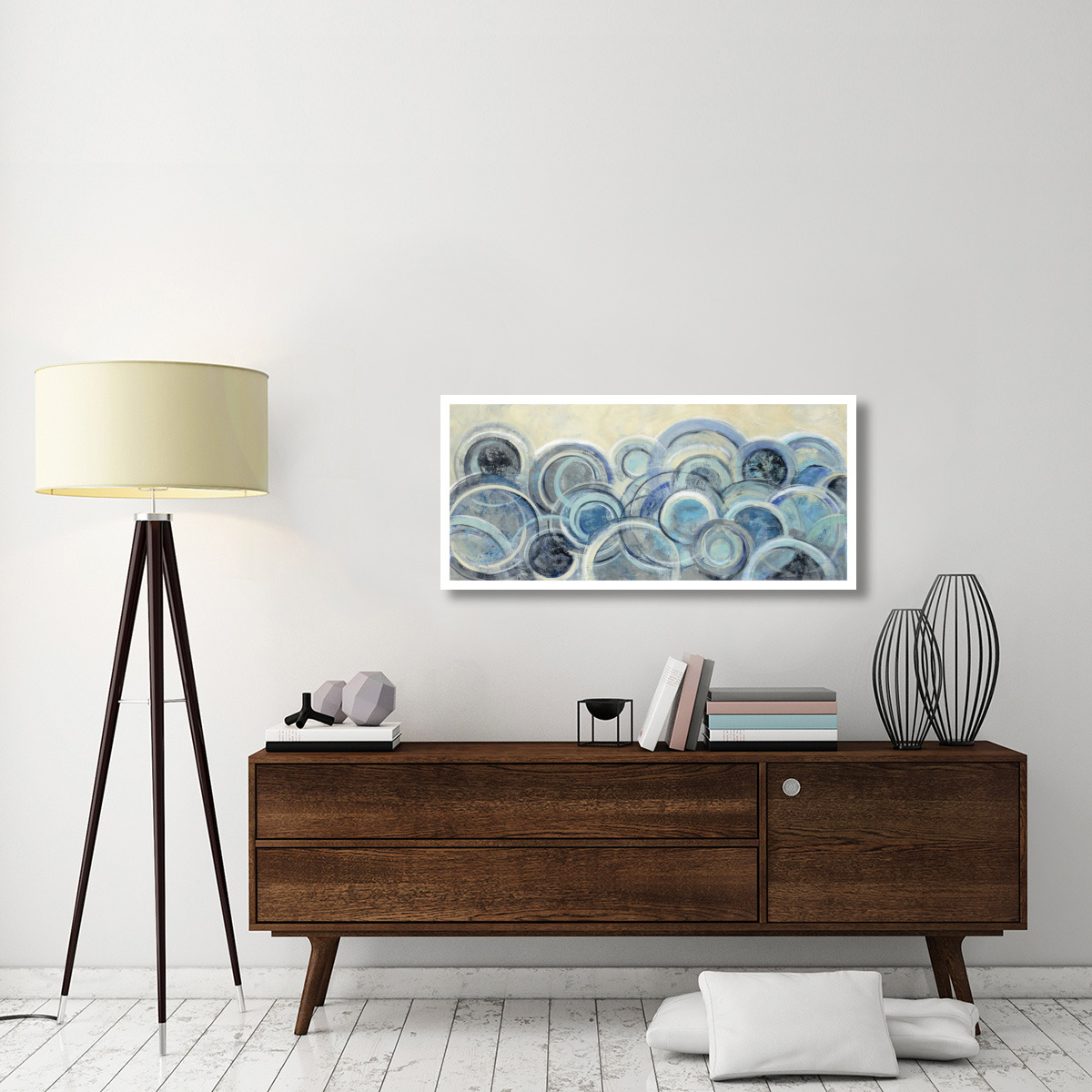 Variation Blue -Paper Art-46&quotx21.36"
