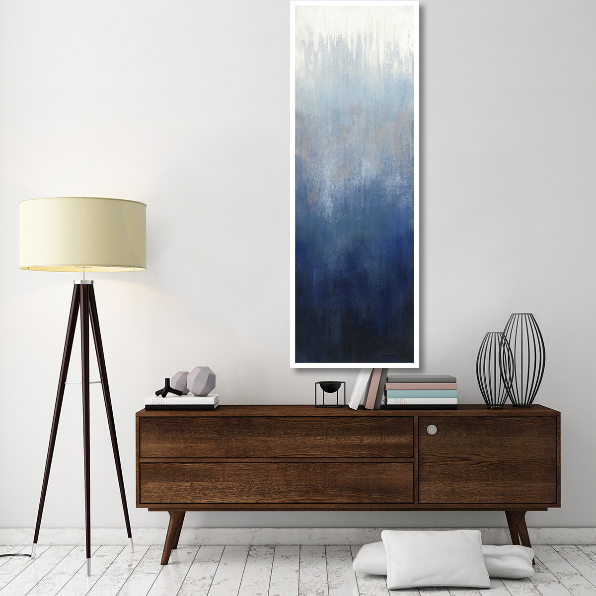 Silver Wave I -Paper Art-26&quotx74"