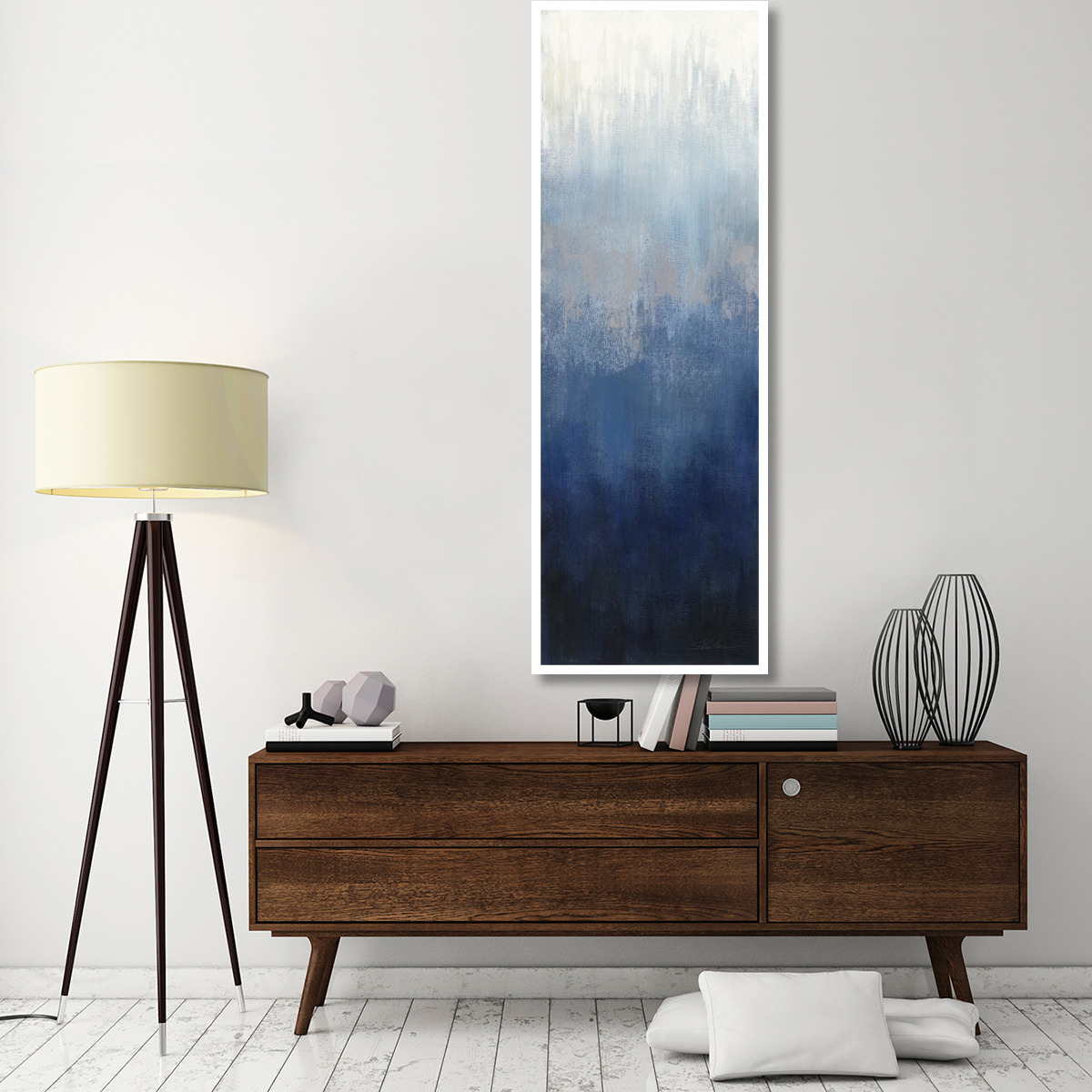 Silver Wave II -Paper Art-26&quotx74"