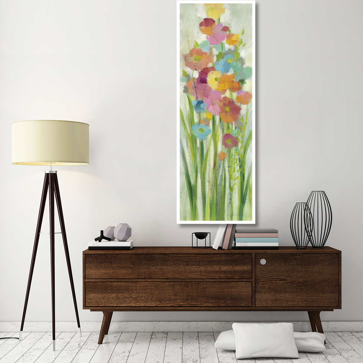 Long Stem Bouquet I -Paper Art-26&quotx74"