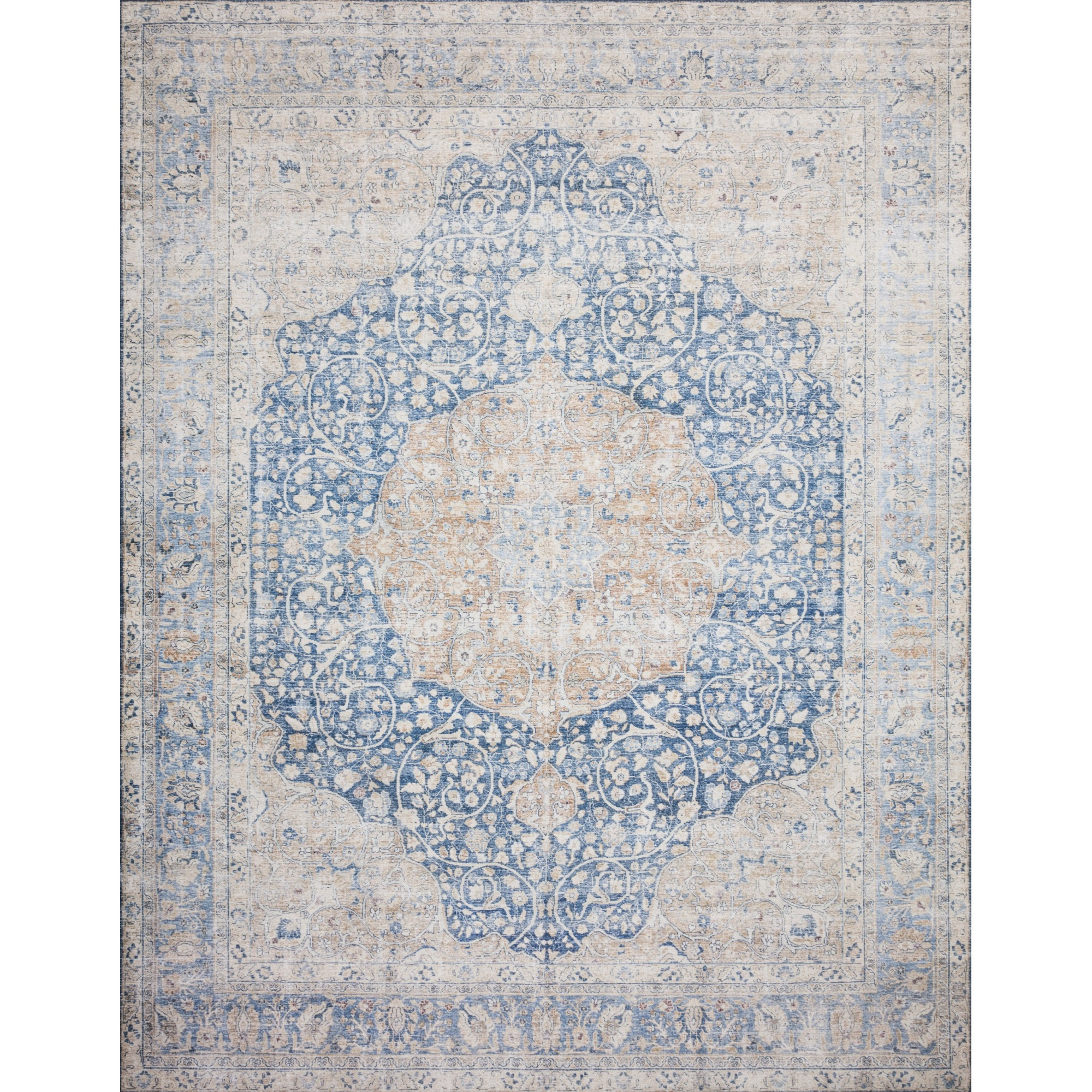 Layla Blue / Tangerine - 9'-0" x 12'-0"