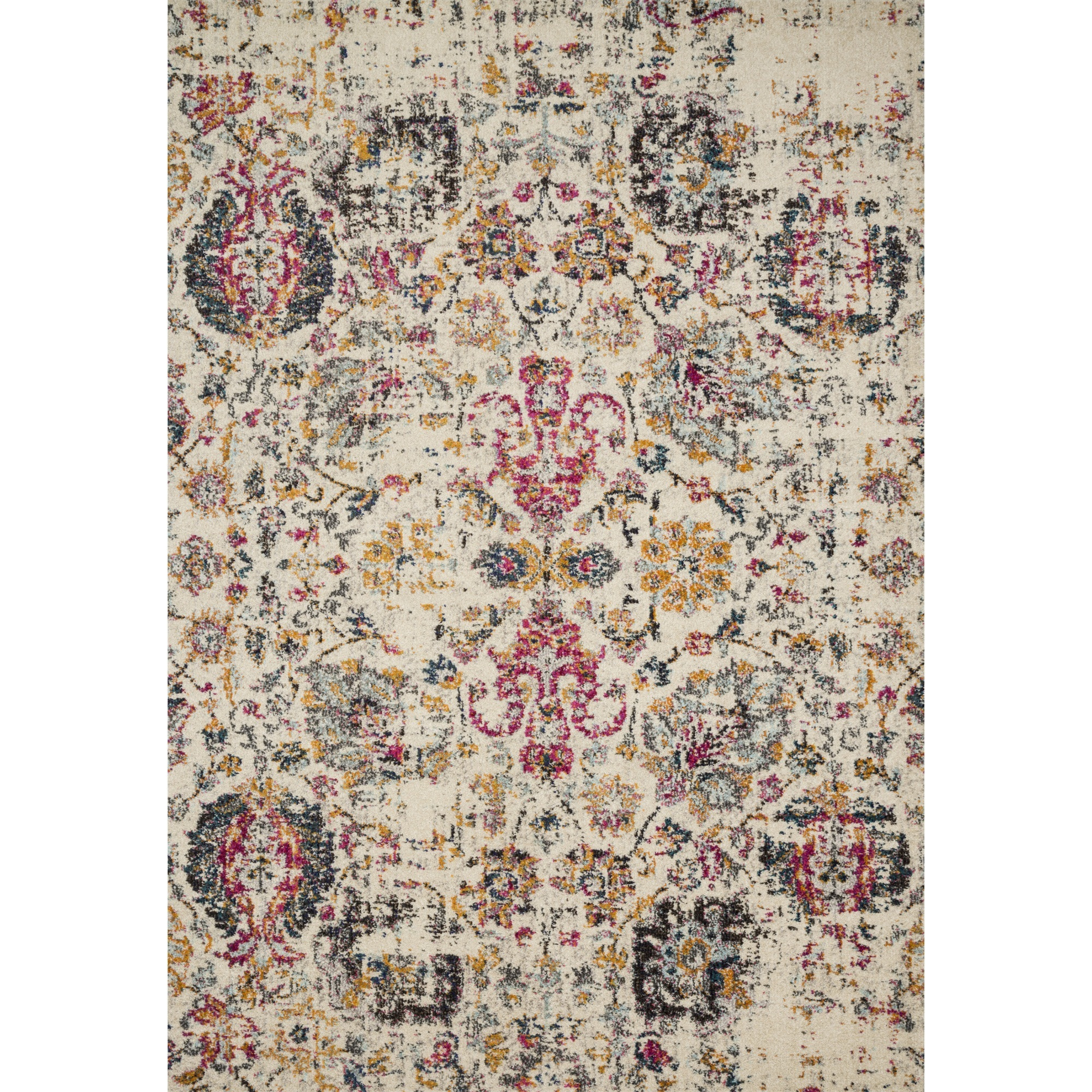 Nadia Ivory / Multi - 1'-6" x 1'-6" Sample Swatch