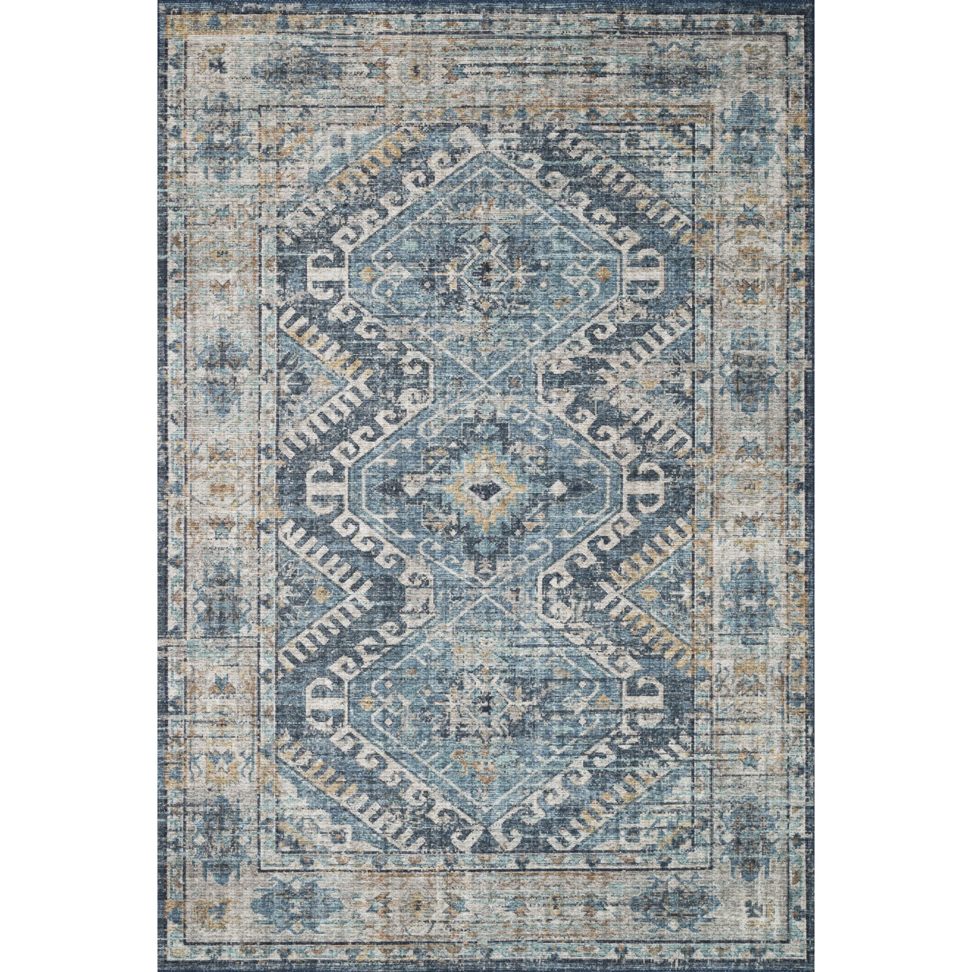 Skye Denim / Natural - 1'-6" x 1'-6" Sample Swatch