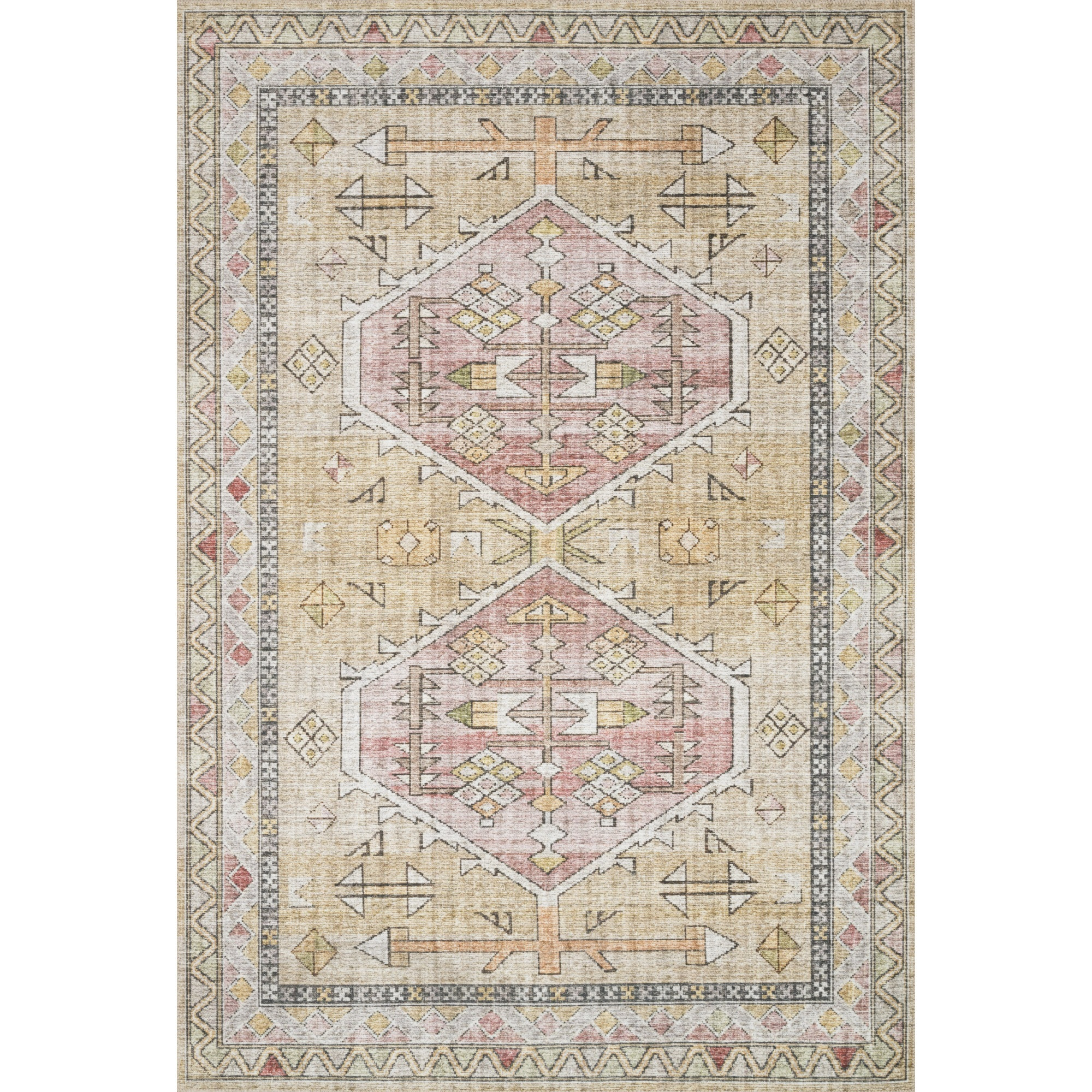 Skye Gold / Blush - 3'-6" x 5'-6"
