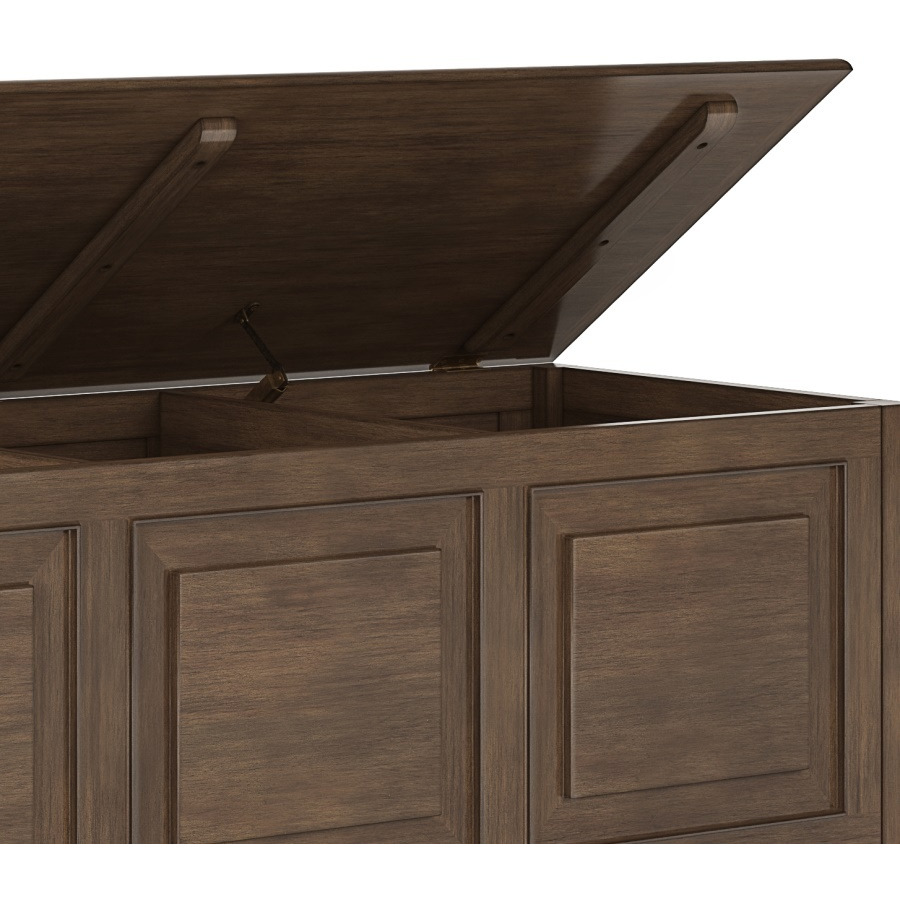 Connaught SOLID WOOD 51 in Wide Storage Bench Trunk
