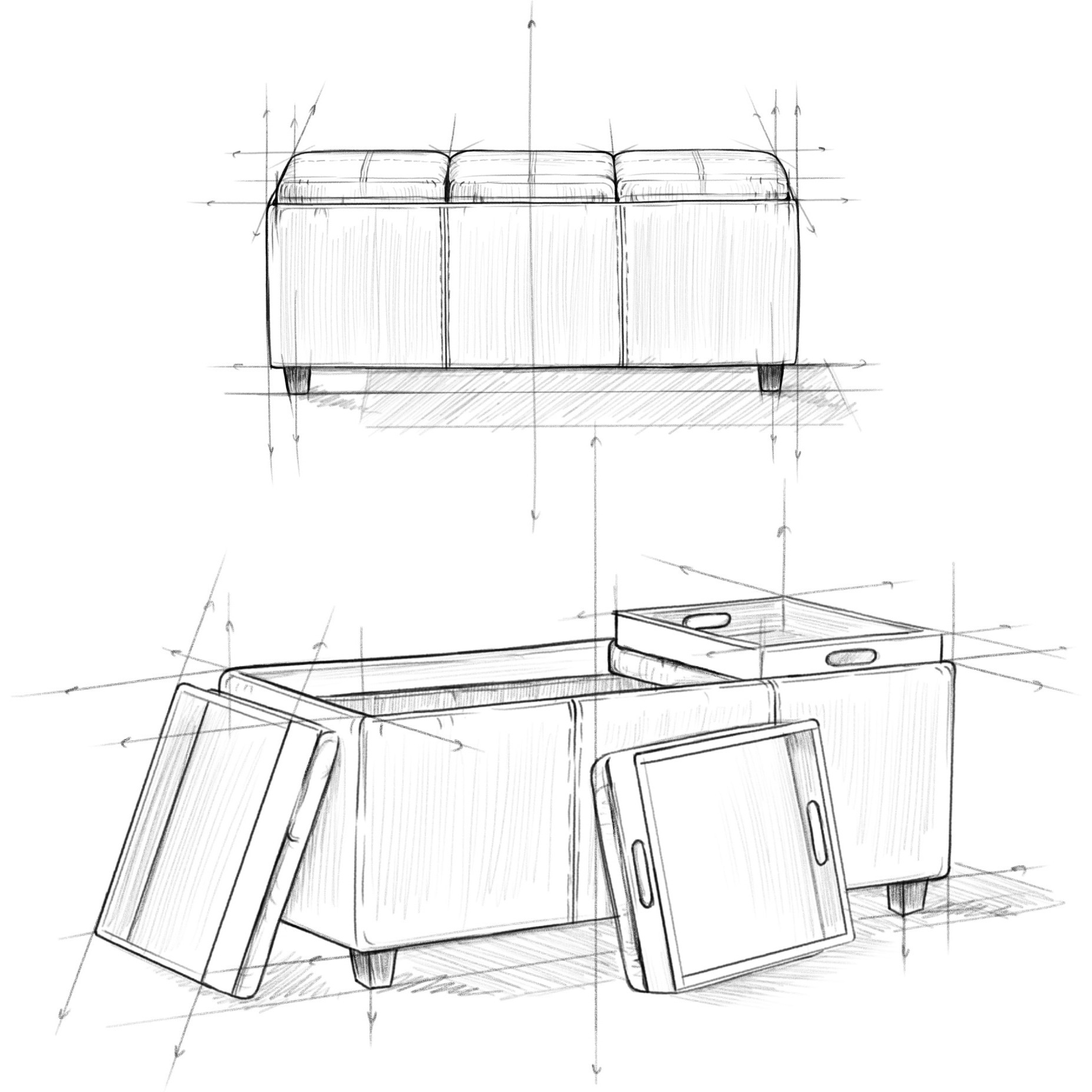 Avalon Storage Ottoman