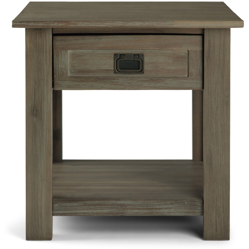 Monroe SOLID ACACIA WOOD 22 in Wide Square End Table