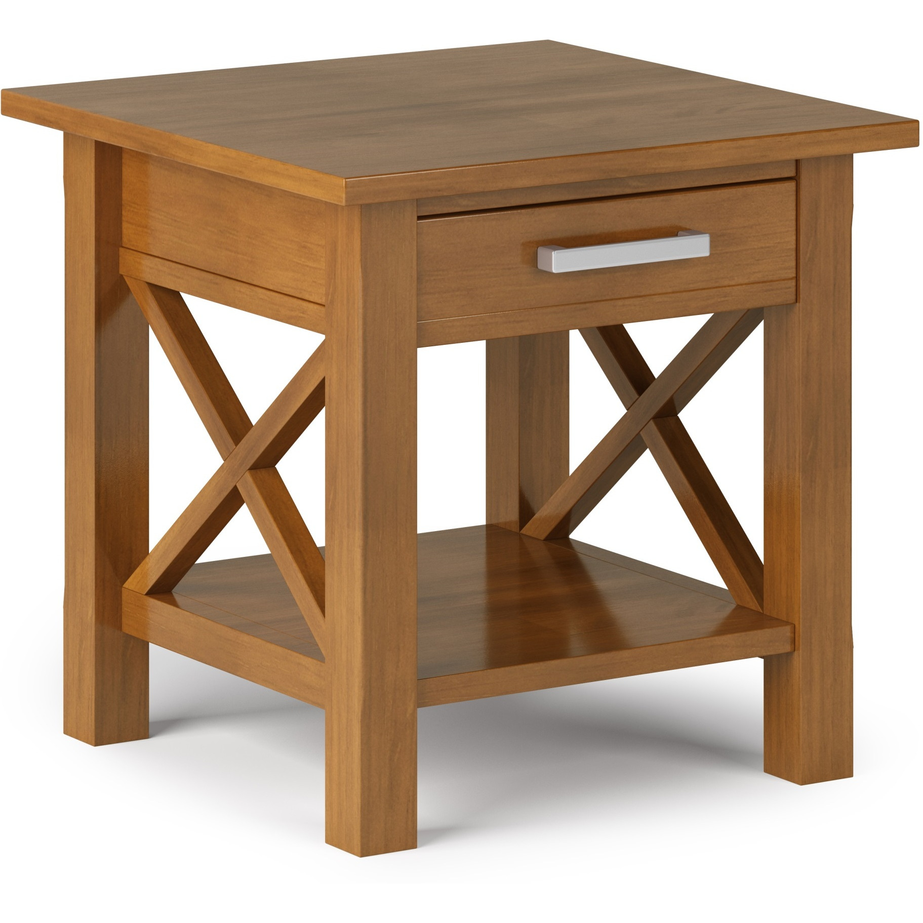 Kitchener SOLID WOOD 21 in Wide Square End Side Table