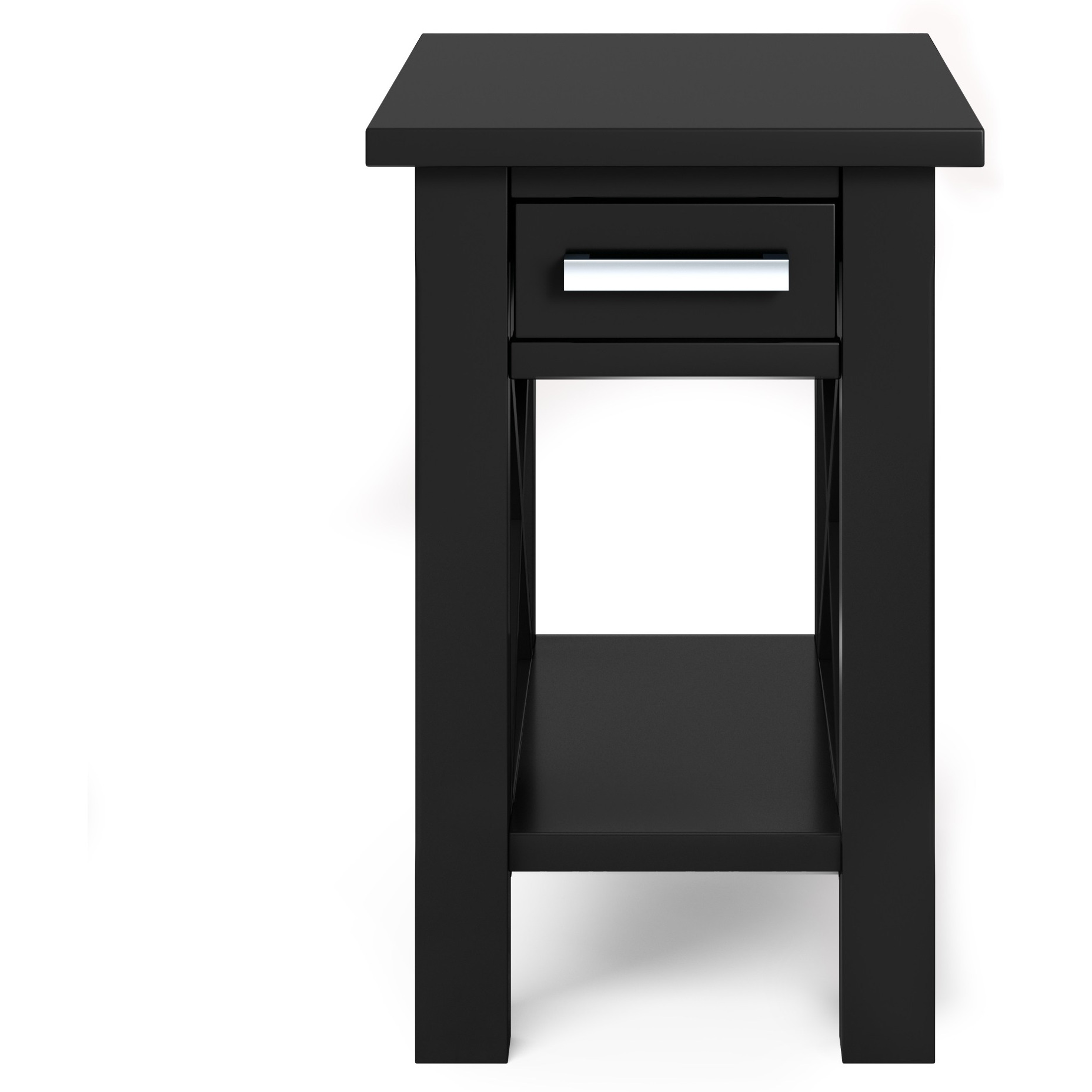 Kitchener SOLID WOOD 14 in Wide Rectangle Narrow Side Table